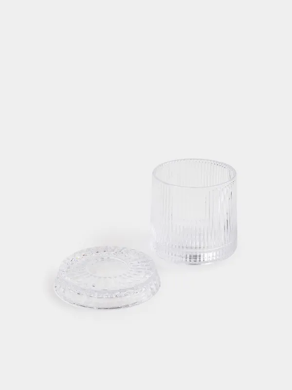 Drinking glass, 8 cm, 250 ml, on a stand, glass R, Ribby, image-2