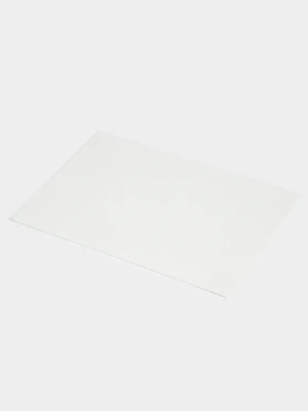 Placemat, 30x45 cm, 2 pcs, PVC / polyester, rectangular, milky, Mats, image-1
