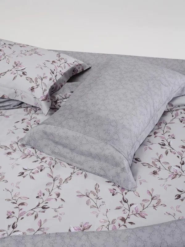 Bed linen set, Euro, Tencel 300 TC, grey, Branches, Tencel, image-3