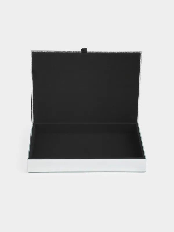 Jewelry box, 25x18 cm, glass, mirror, Actress, image-4