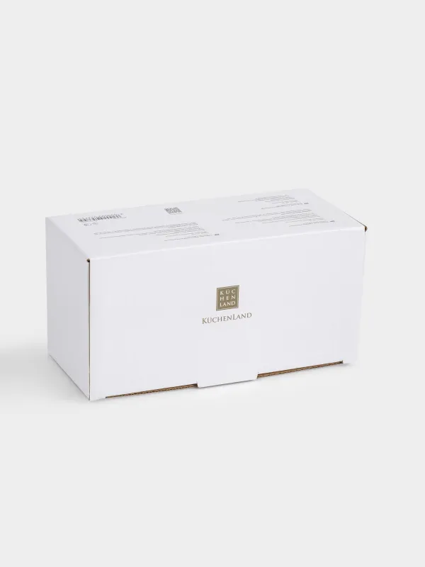 Mug, 320 ml, 2 pcs, porcelain N, white, with golden edging, Pomegranates and orange, Christmas miracle, image-6