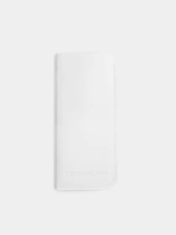Eyeglass case, 18x8 cm, polyurethane, white, Memo, image-0