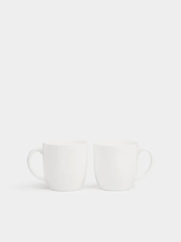 Mug, 370 ml, 2 pcs, porcelain F, white, Ideal white, image-1