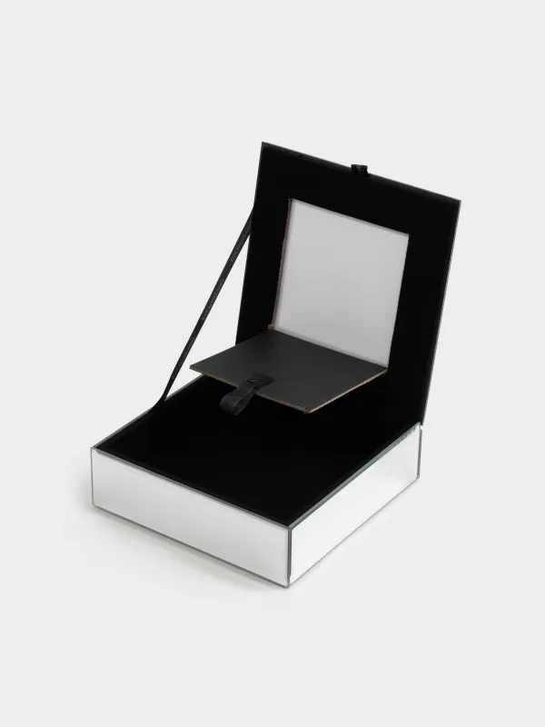 Jewelry box, 15x5 cm, with photo, glass, Mirror, Glossy, image-5