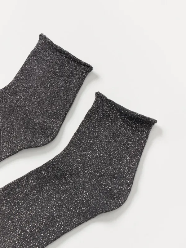 Women's socks, size 36-38, cotton / polyester, graphite, Glint, image-1