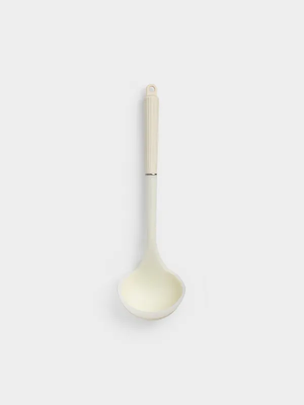 Ladle, 32 cm, silicone/nylon, milky, Milk kitchen, image-0