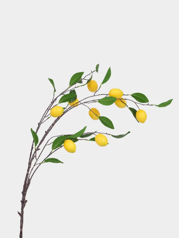 Decorative branch, 95 cm, material, Lemon, Fruit decor, image-1
