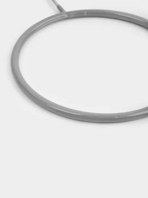 Scarf/shawl hanger, 14x23 cm, 2 pcs, coated metal, Grey, Colorful house, image-3