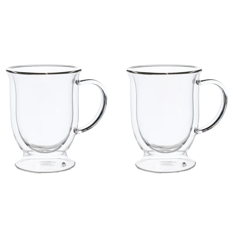 Mug, 350 ml, 2 pcs, on a leg, glass B, Air