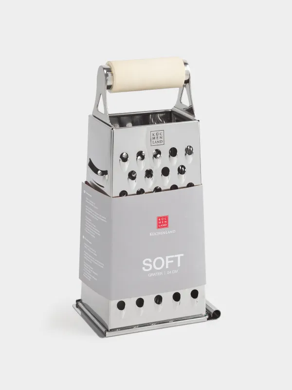 Grater, 24 cm, four-sided, beige, Soft, image-7