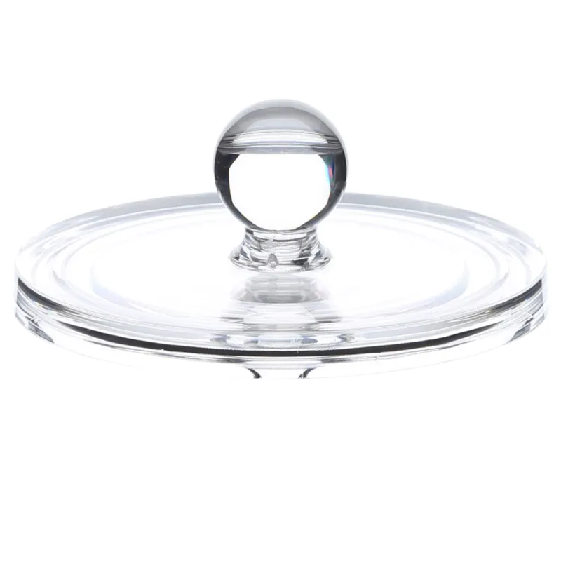 Container for cotton pads / sticks, 10x13 cm, with lid, plastic, Basic, image-2