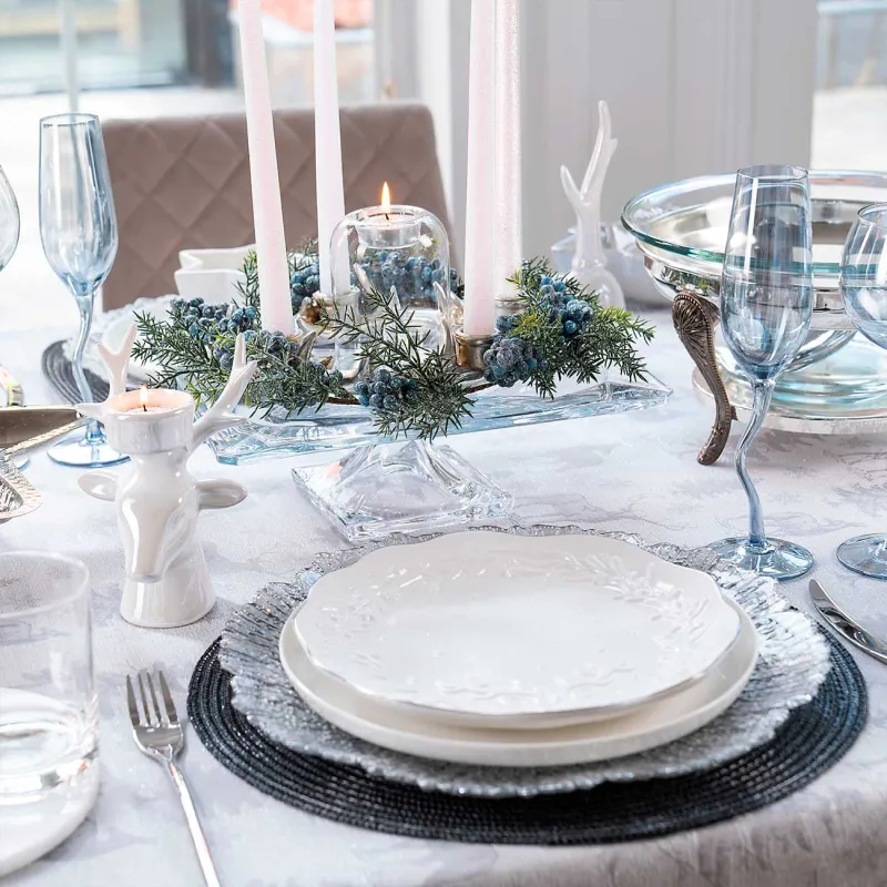 Dish on a leg, 29x10 cm, glass, Tulip light, image-2