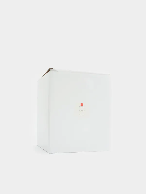 Flower vase, 25 cm, decorative, ceramic, white, Tulips, Tulip, image-4