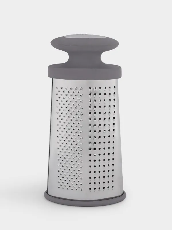 Grater, 23 cm, two-sided, steel / plastic, grey, Thin, image-4