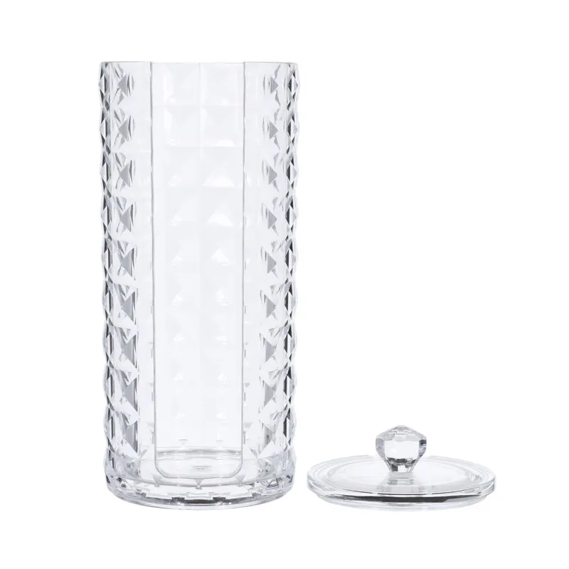 Cotton pad container, 18 cm, plastic, Kandy, image-1