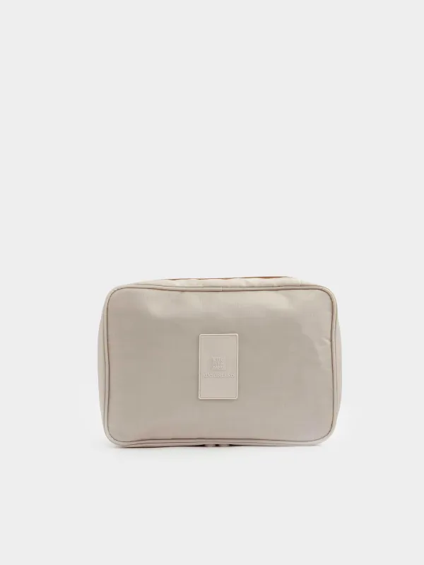 Travel Cosmetic Bag, 27х18 cm, polyester, beige, Easy Travel, image-1