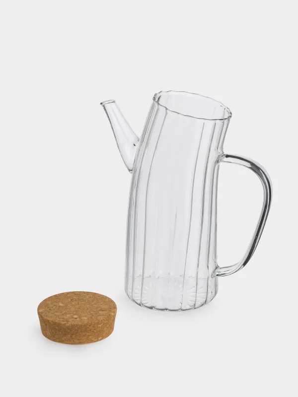 Oil or vinegar container, 750 ml, with lid, glass B, Camellia, image-2