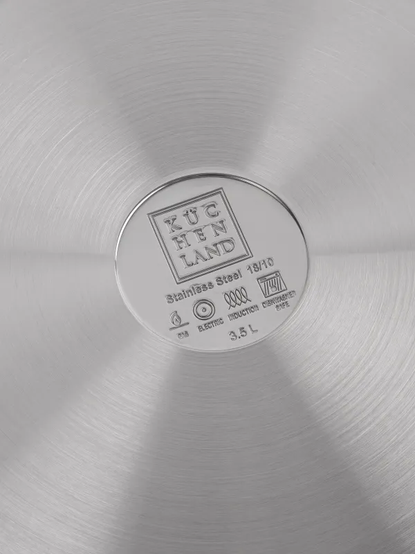 Saucepan, 24 cm, 3,5 l, with short handles and lid, Silver Stone, image-8