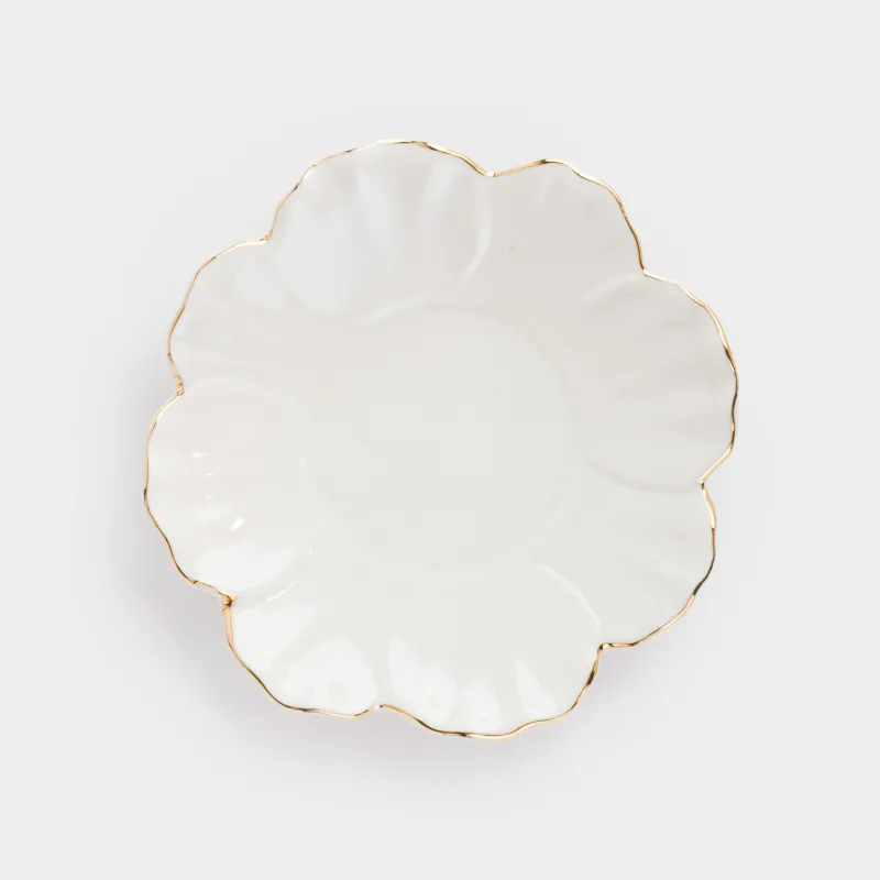 Breakfast tea pair, 1 person, 2 items, 450 ml, porcelain P, milky golden, Peony, Bloome, image-3