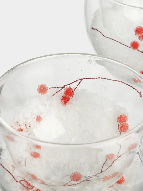 Mug, 270 ml, 2 pcs, glass B, with berries inside, Air decor, image-4