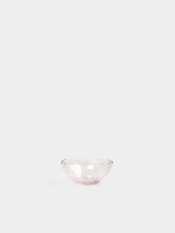 Bowl, 12x5, 300 ml, glass, purple, Nelton color, image-0