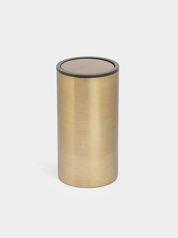 Toothpick container, 10 cm, steel, golden, Classic gold, image-0