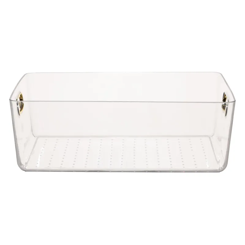 Organizer box, 29x20x10 cm, household, with golden handles, plastic, Order, image-1