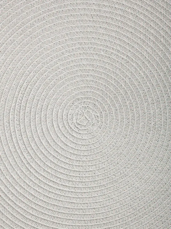 Placemat, 38 cm, polypropylene/PET, round, beige, Basic, image-3