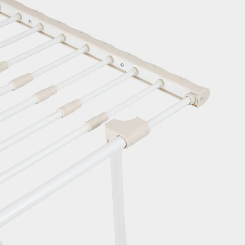 Floor-standing clothes dryer, 200x55 cm, sliding, metal, beige, Compact, image-5