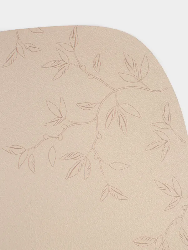 Placemat, 37x45 cm, PVC, shaped, beige, Branches, Rock press, image-3