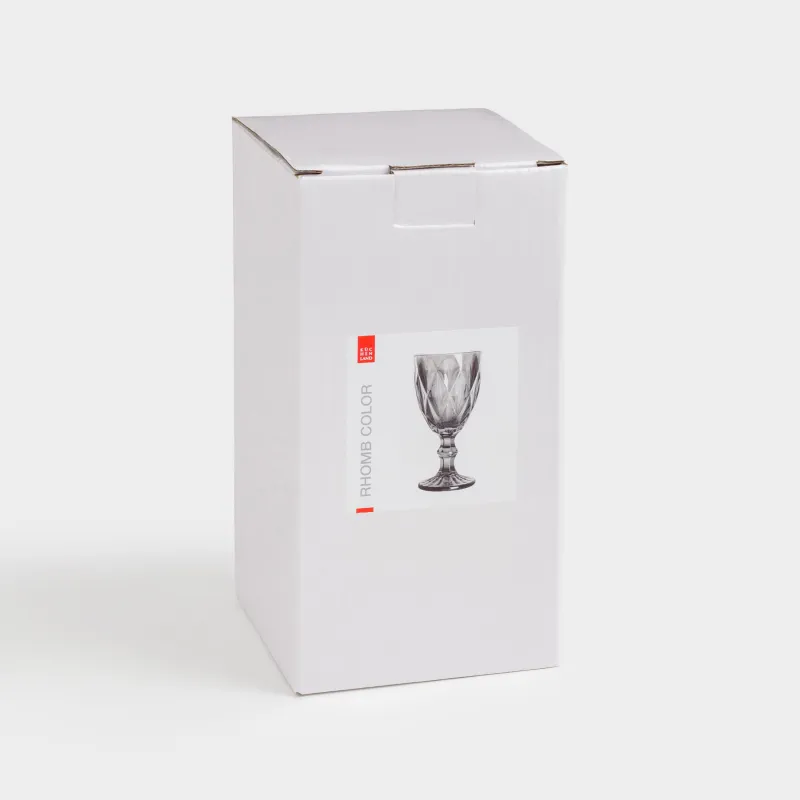 Drinking glass, 300 ml, glass R, grey, Rhomb color, image-3