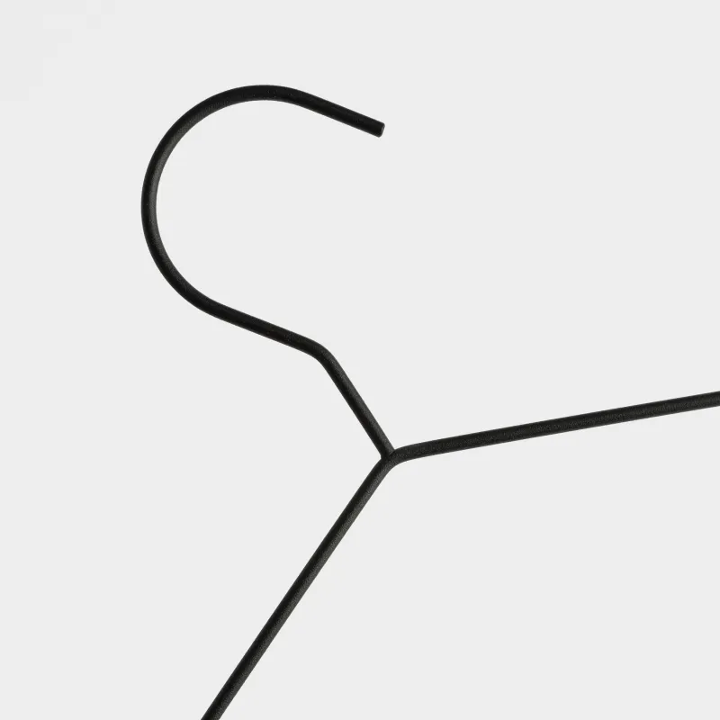 Hanger, 42 cm, 3 pieces, metal / wood, black, Attic, image-3