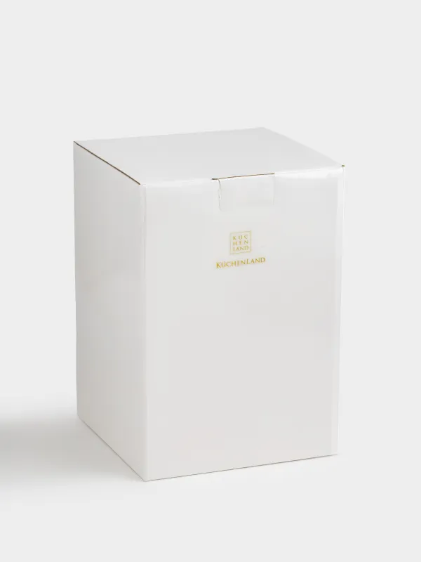 Candy bowl, 17x27 cm, 1 l, on a leg, with lid, glass, Edges, Terlano, image-5