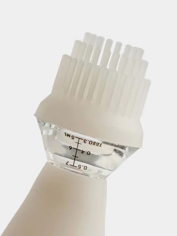 Oil container, 100 ml, with brush, glass / silicone, Comfort light, image-2