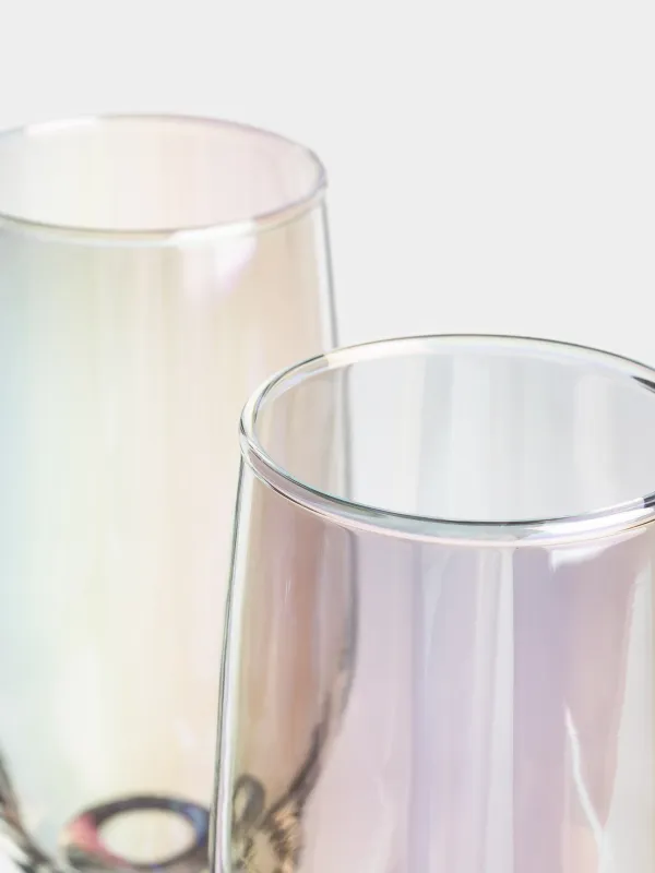 Champagne glass, 180 ml, 2 pcs, glass, mother of pearl, Floyd polar, image-2