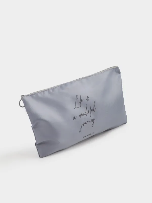 Clothing organizer, 27x16 cm, twill, grey, Travel comfort, image-1