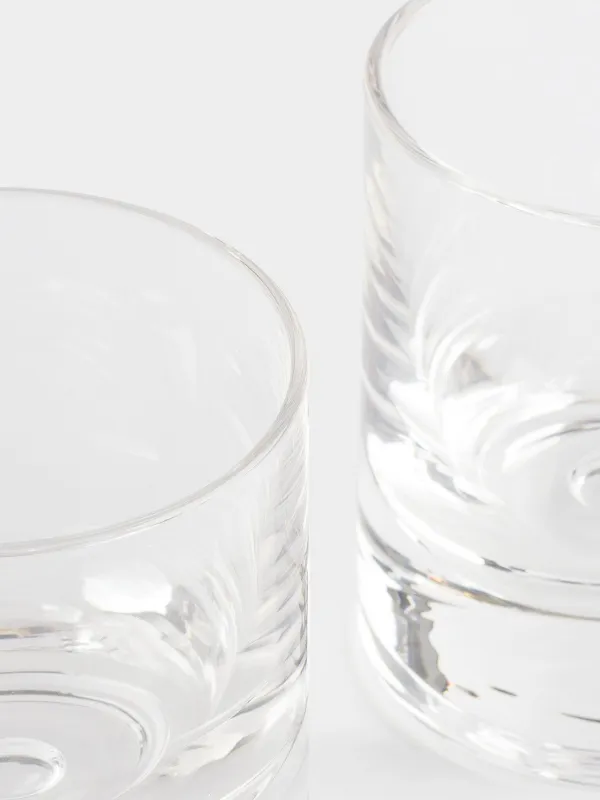 Drinking glass, 9 cm, 240 ml, 2 pcs, glass, Bubble, Dew, image-3