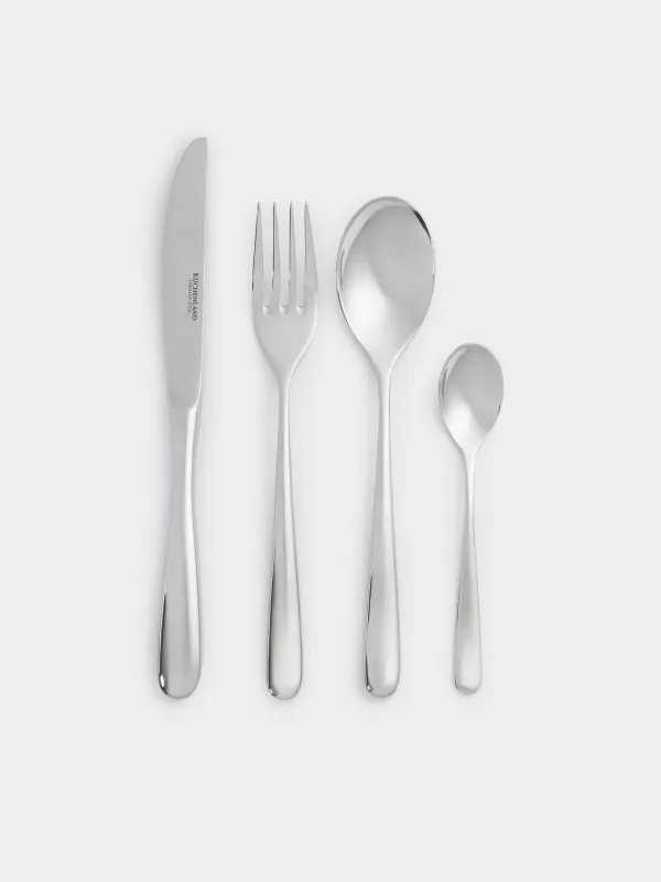 Kitchenware, 6 pers, 24 pcs, steel, Brussels, image-0