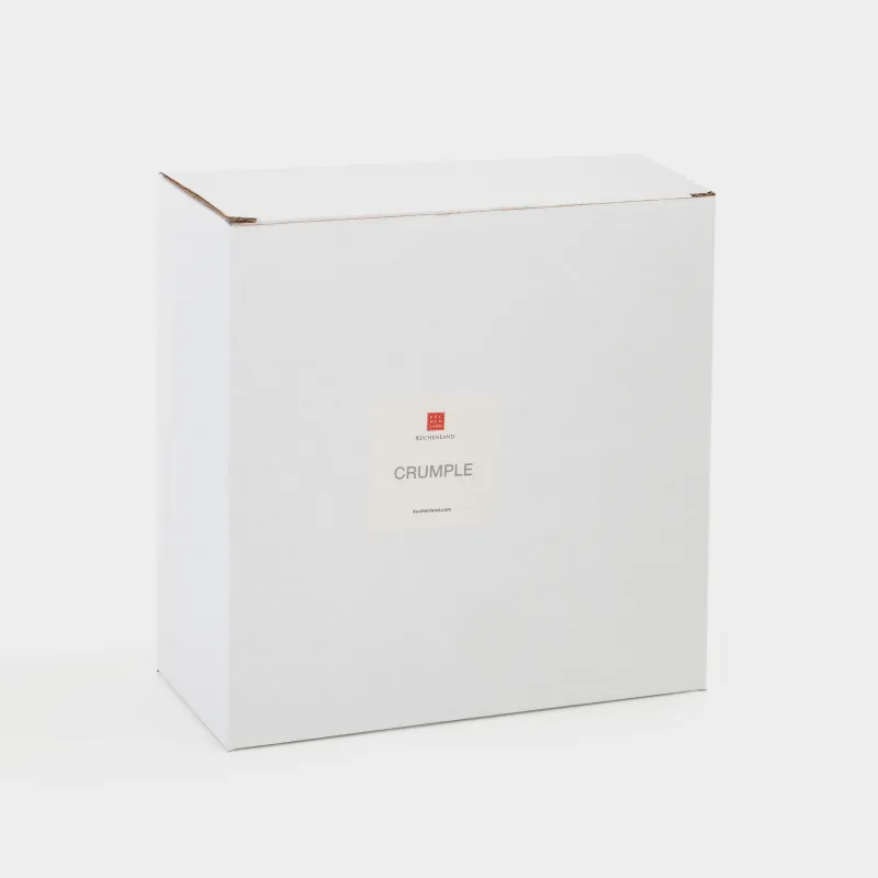 Decorative dish, 19x6 cm, ceramic, milky, Crumpled effect, Crumple, image-4