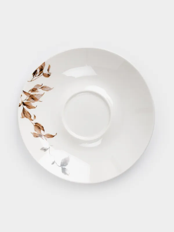 Tea pair, 2 persons, 4 items, 280 ml, porcelain N, Autumn flowers, Refined floral, image-4