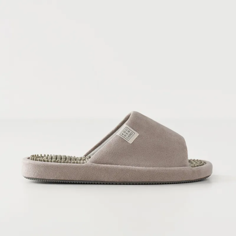 Women's slippers, homewear, size 36-37, corduroy / rubber, gray-purple, Lint