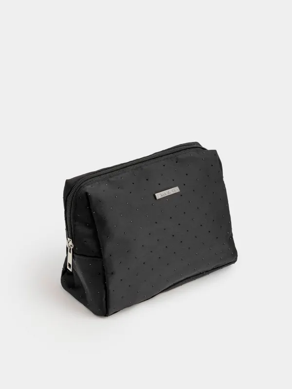Makeup bag, 21x17 cm, nylon, black, Force night, image-1