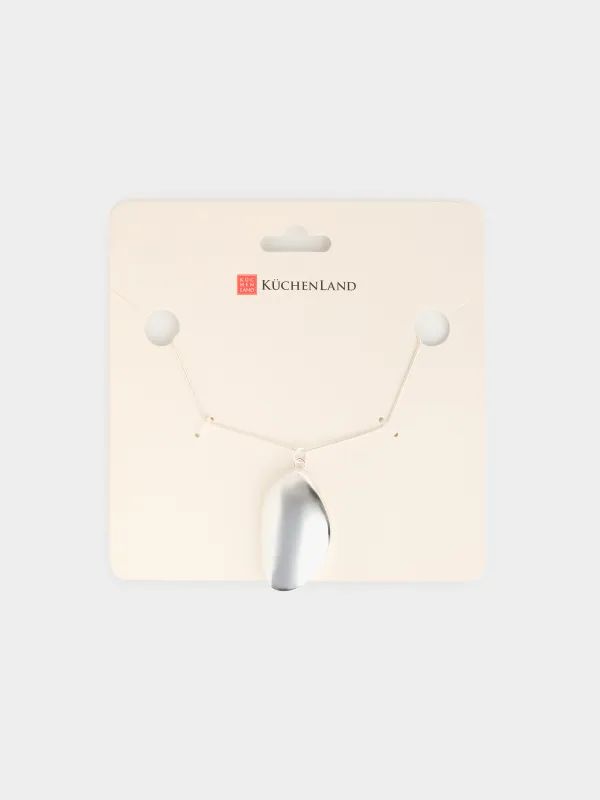 Chain, 80 cm, with pendant, metal, Silver, Pendant, Jewelry, image-2