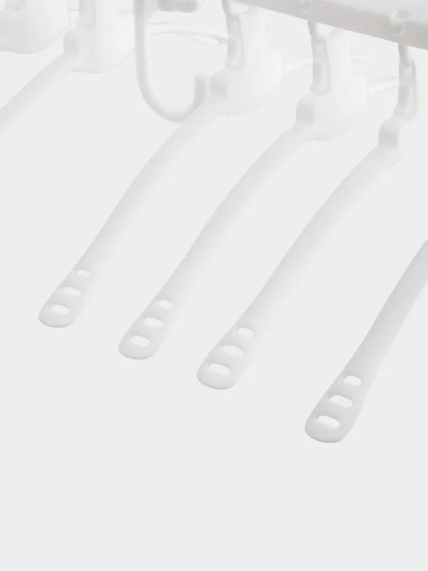 Clothes dryer, 8 hangers, folding, hanging, plastic, gray, Compact, image-2