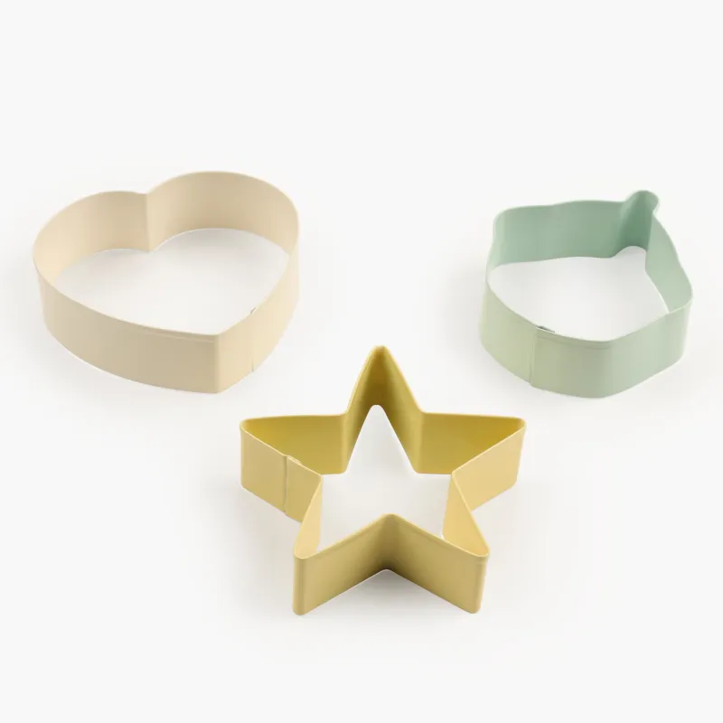 Baking set, 5 items, Rolling pin/whisk /molds, silicone / steel / wood, Shapes, Bakery, image-3