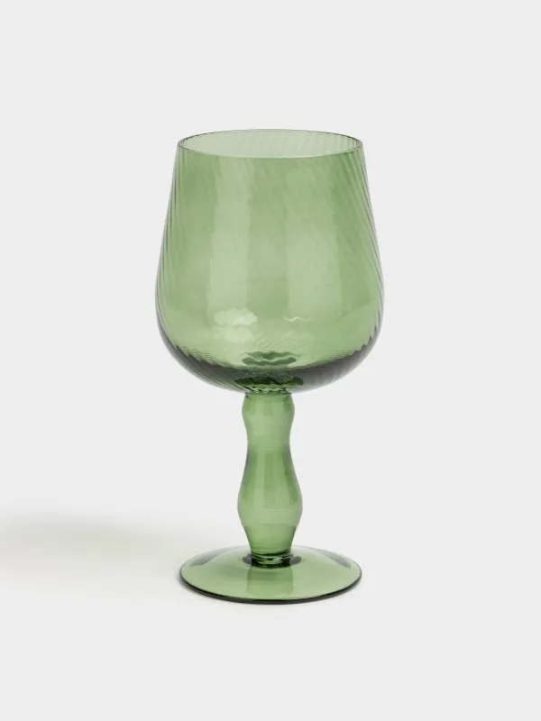 Drinking glass, 580 ml, 2 pcs, glass, green, Molinella, image-2