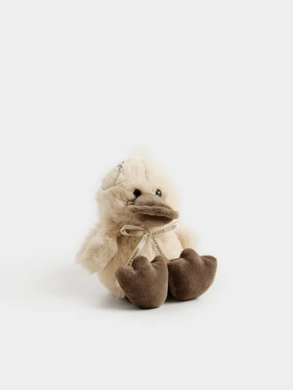Keychain, 20 cm, soft, plush / metal, Duck, Duck toy, image-3