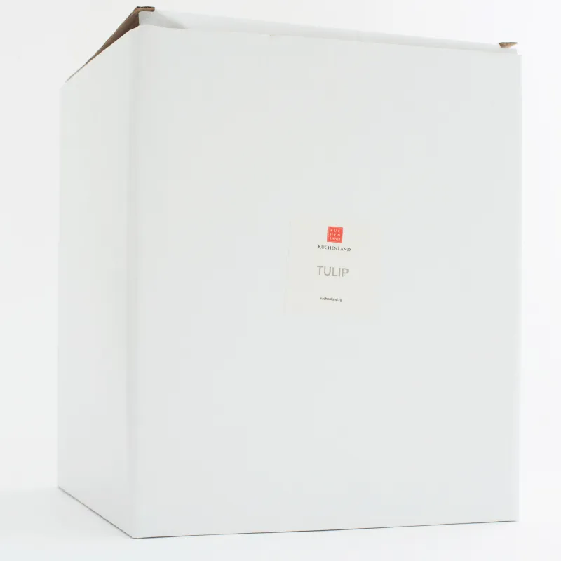 Flower vase, 25 cm, decorative, ceramic, white, Tulips, Tulip, image-4