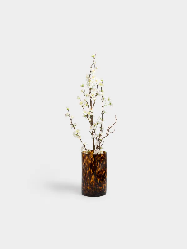 Flower vase, 24 cm, glass, brown, Animal pattern, Nors color, image-3