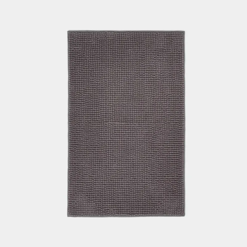 Mat, 50x80 cm, polyester, dark grey, Hillock